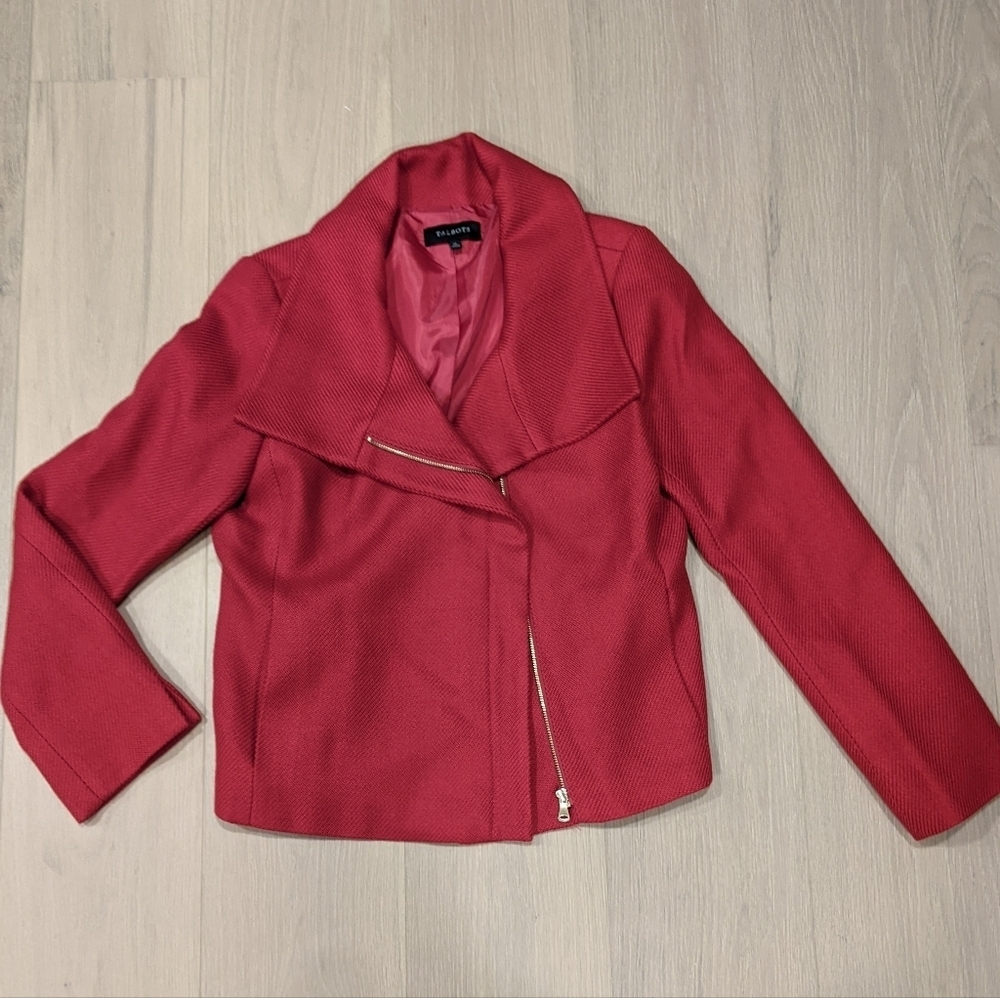 Talbots red blazer